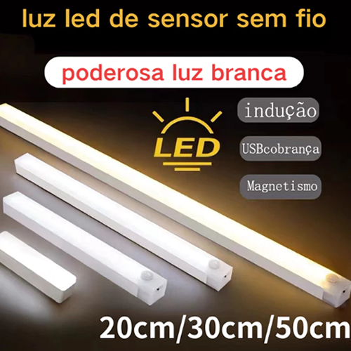 Luz LED Sem Fio sensor De Inteligente Do Guarda-Roupa Quarto De Conveniência Carregamento USB