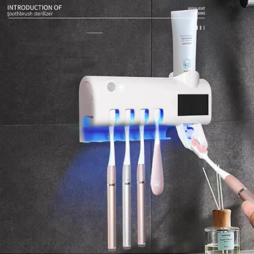 Suporte Escova de Dentes Esterilizador Com Luz UV Antibacteriano ou sem luz Decoracão Banheiro