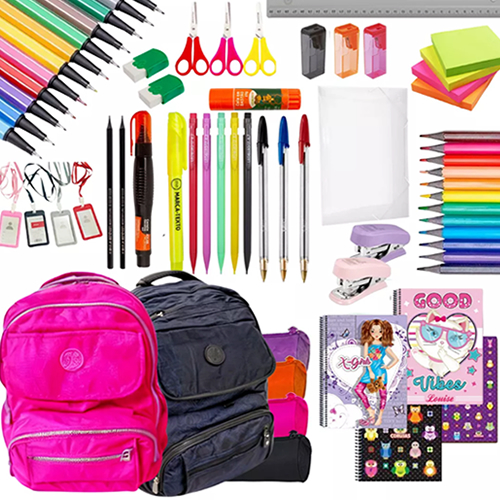 Kit Material Escolar Completo Ensino Fundamental Médio Facul