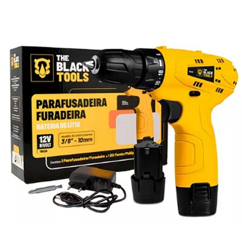 Parafusadeira Furadeira TB12A 3/8 Bivolt a Bateria 12v