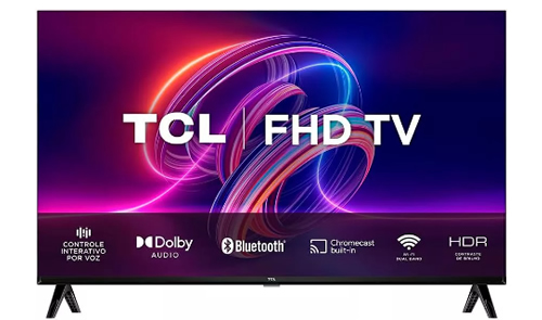 Smart TV 43 LED FULL HD 2 HDMI WI-FI Google Assistente Chromecast Bluetooth 43S5400A TCL 110V/220V